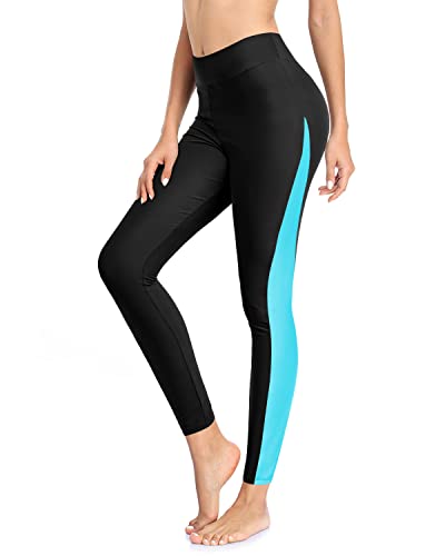 Amazon.com: FitsT4 Sports Women's Swimming Leggings UPF 50+ High Waisted  with Pockets Swim Pants Full Length Swimming Tights Sun Protective Aqua S :  Clothing, Shoes & Jewelry