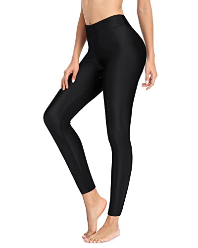 Women Swim Pants High Waisted Swimming Leggings UPF 50+ Swimsuit