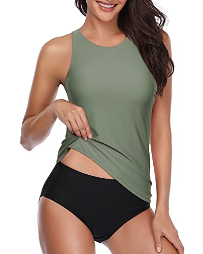 thumbnail image 2 of Holipick Two Piece Tankini Swimsuits For Women Tummy Martinique 2 of 10