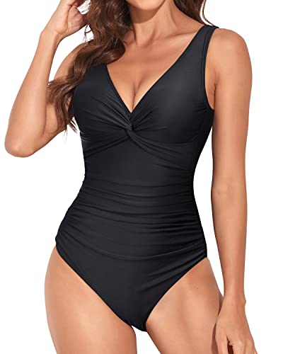 Holipick Women's One Piece Swimsuit Cutout High Neck Bathing Suits Tummy  Control Swimwear for Teen Girls, Black and White, XX-Small : :  Clothing, Shoes & Accessories